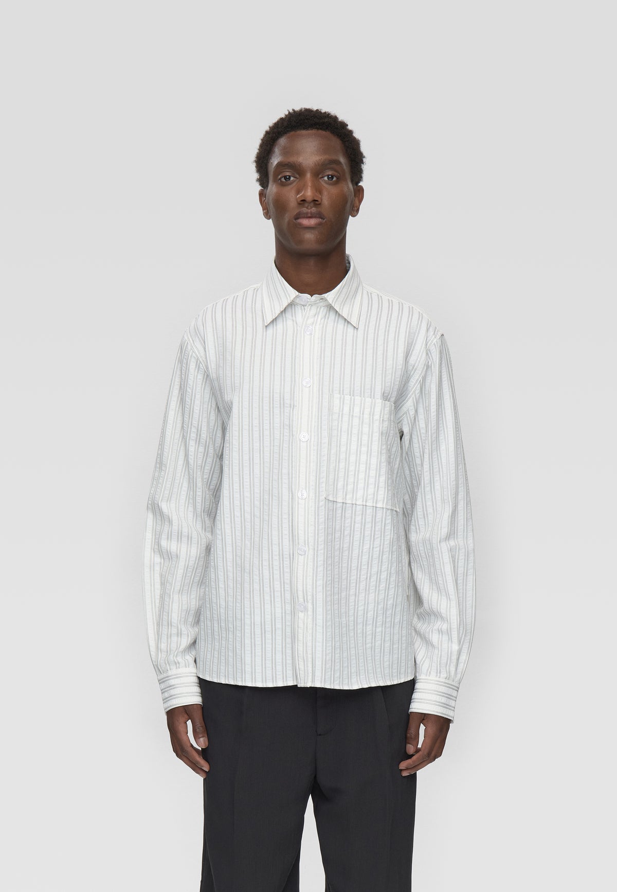 minimum male Ace rlx ls striped shirt 4603 Long Sleeved Shirt 0608 Coco Milk