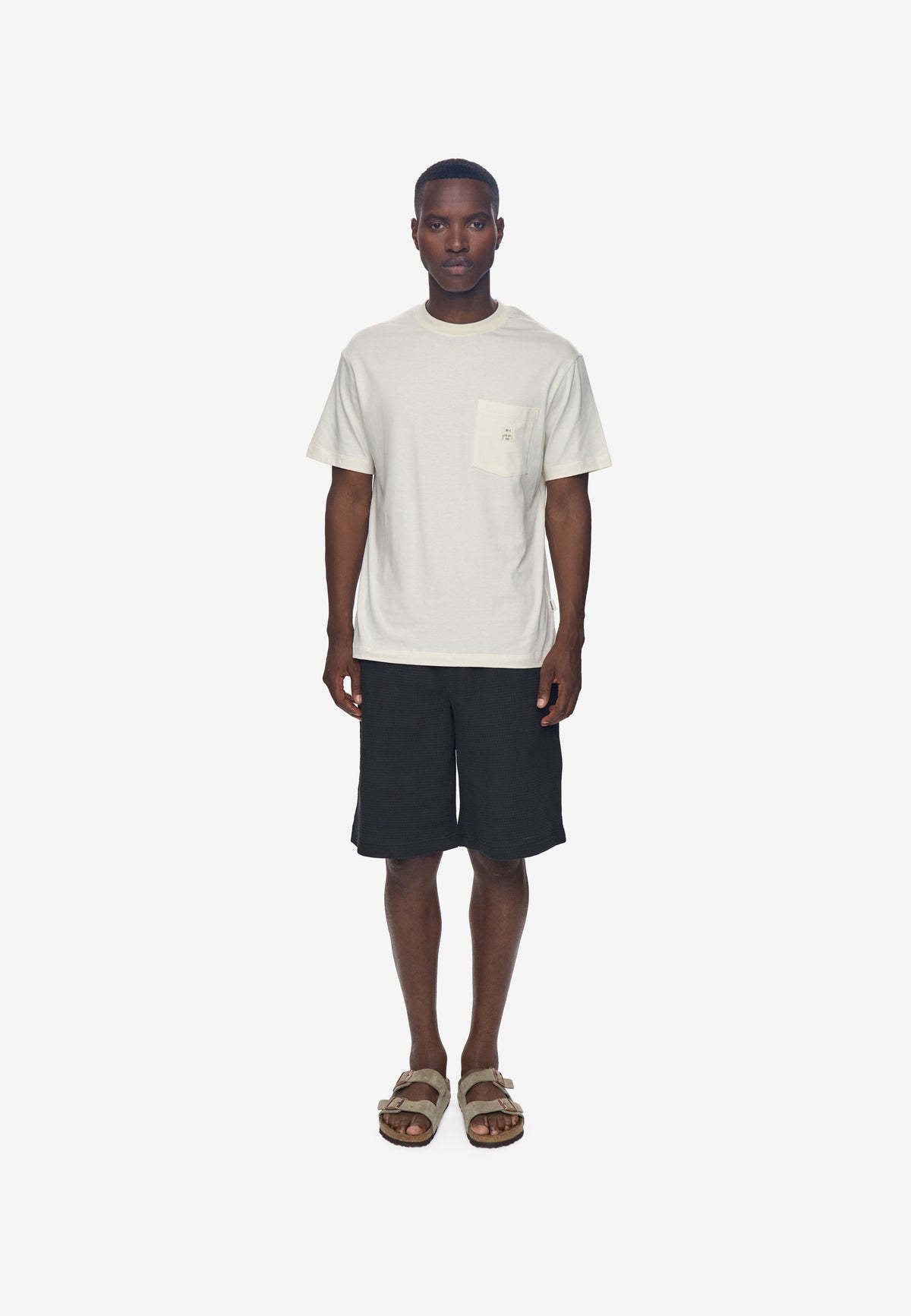 minimum male Adam reg ss pocket tee G029 Short Sleeved T-shirt 0608 Coco Milk