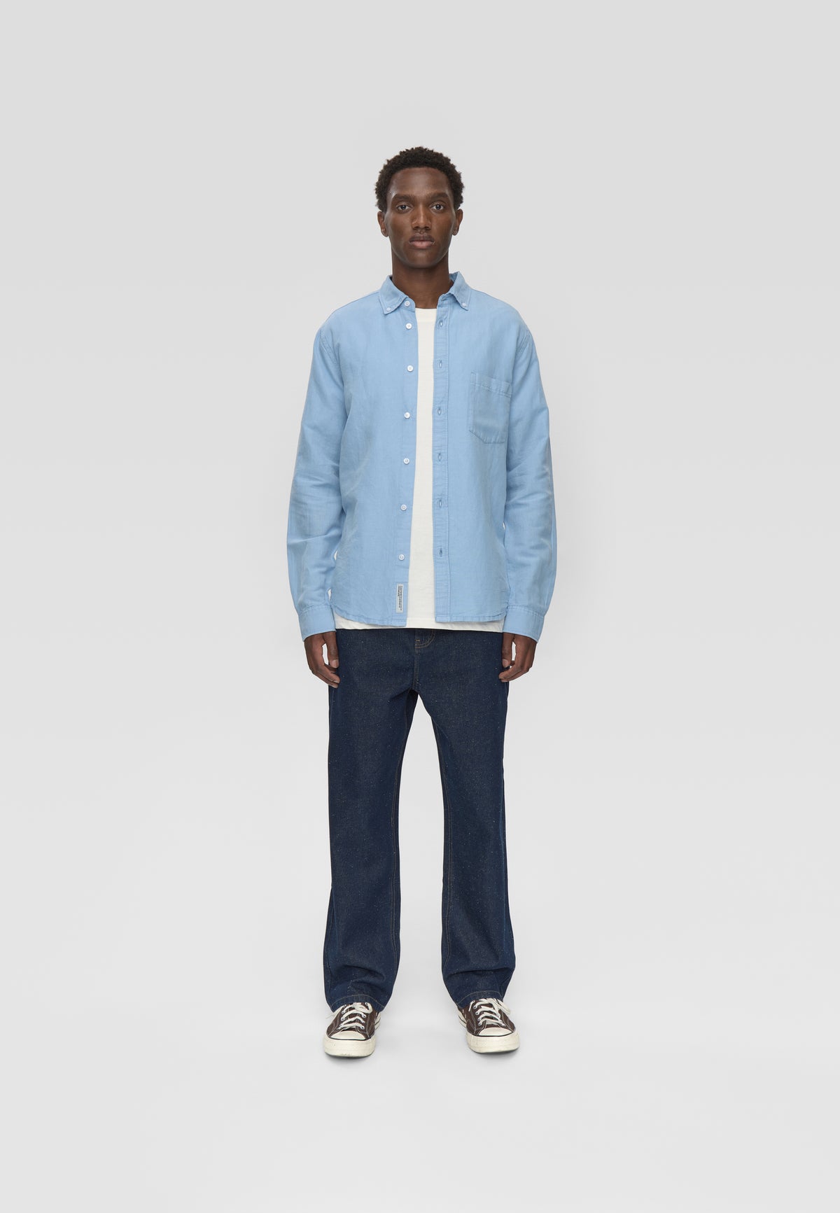 minimum male Colt reg ls shirt 4576 Long Sleeved Shirt 4115 Cashmere Blue