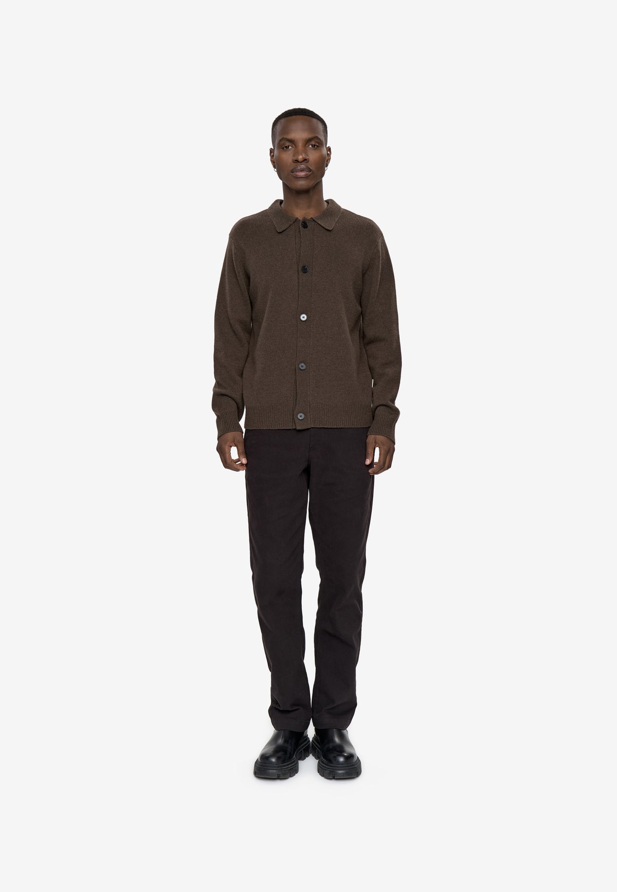 minimum male Derek cardigan 9954 Cardigan 0812 Turkish Coffee