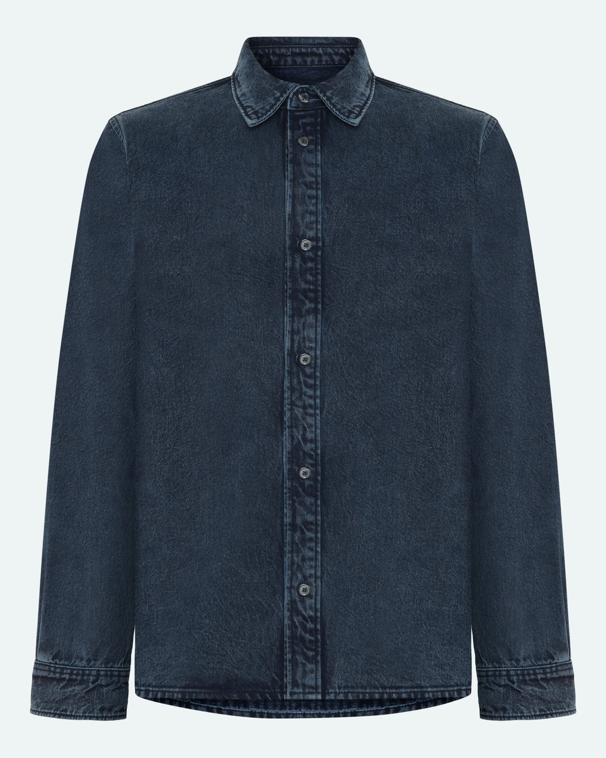 minimum male Douglas Denim Shirt 4386 Long Sleeved Shirt 4324 Legion Blue