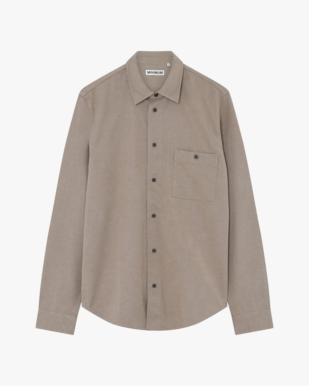 minimum male Duke Shirt 3750 Long Sleeved Shirt 1609 Greige