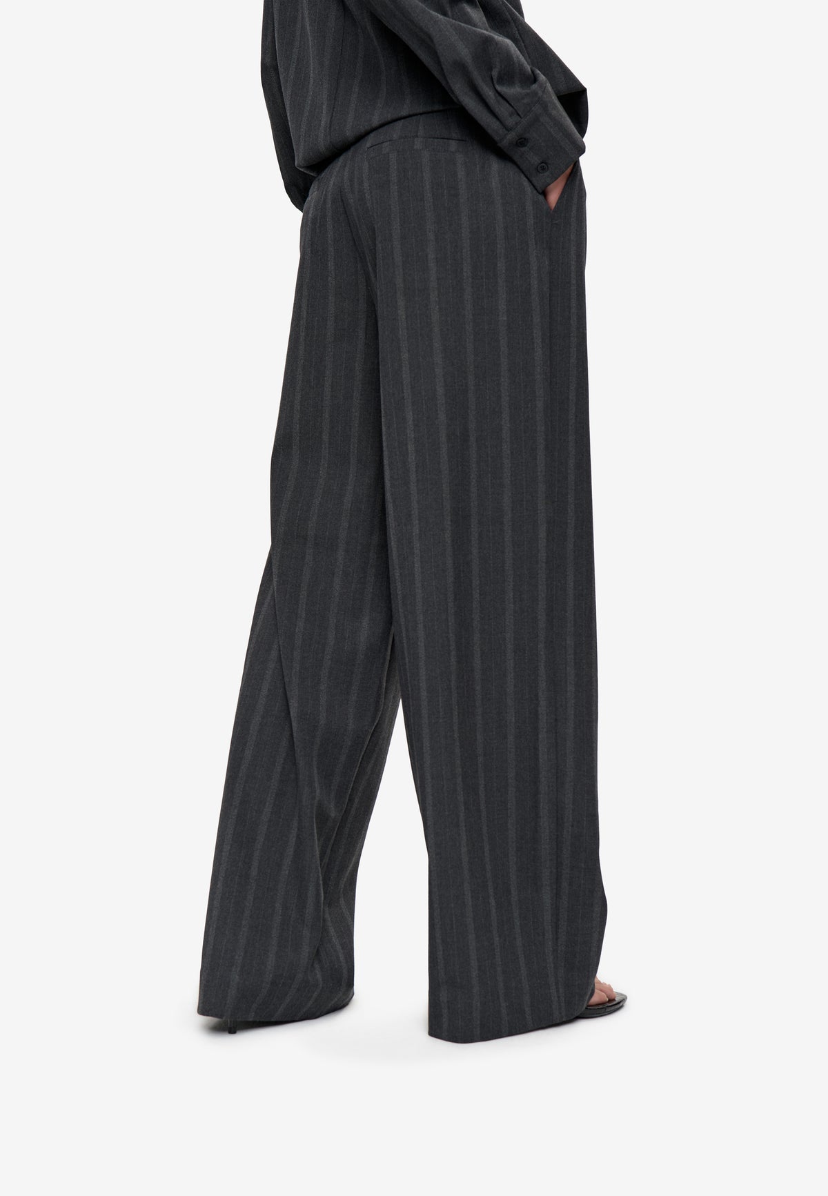 minimum female Gertrud mw wide pants 4764 Casual Pants 1912 Volcanic Ash