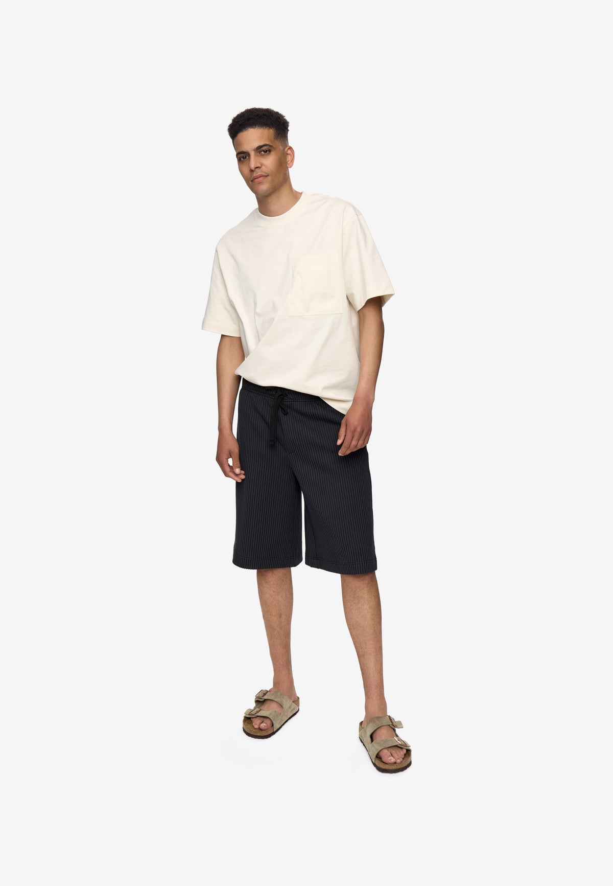 minimum male Jasper wde striped shorts 4558 Shorts 999 Black