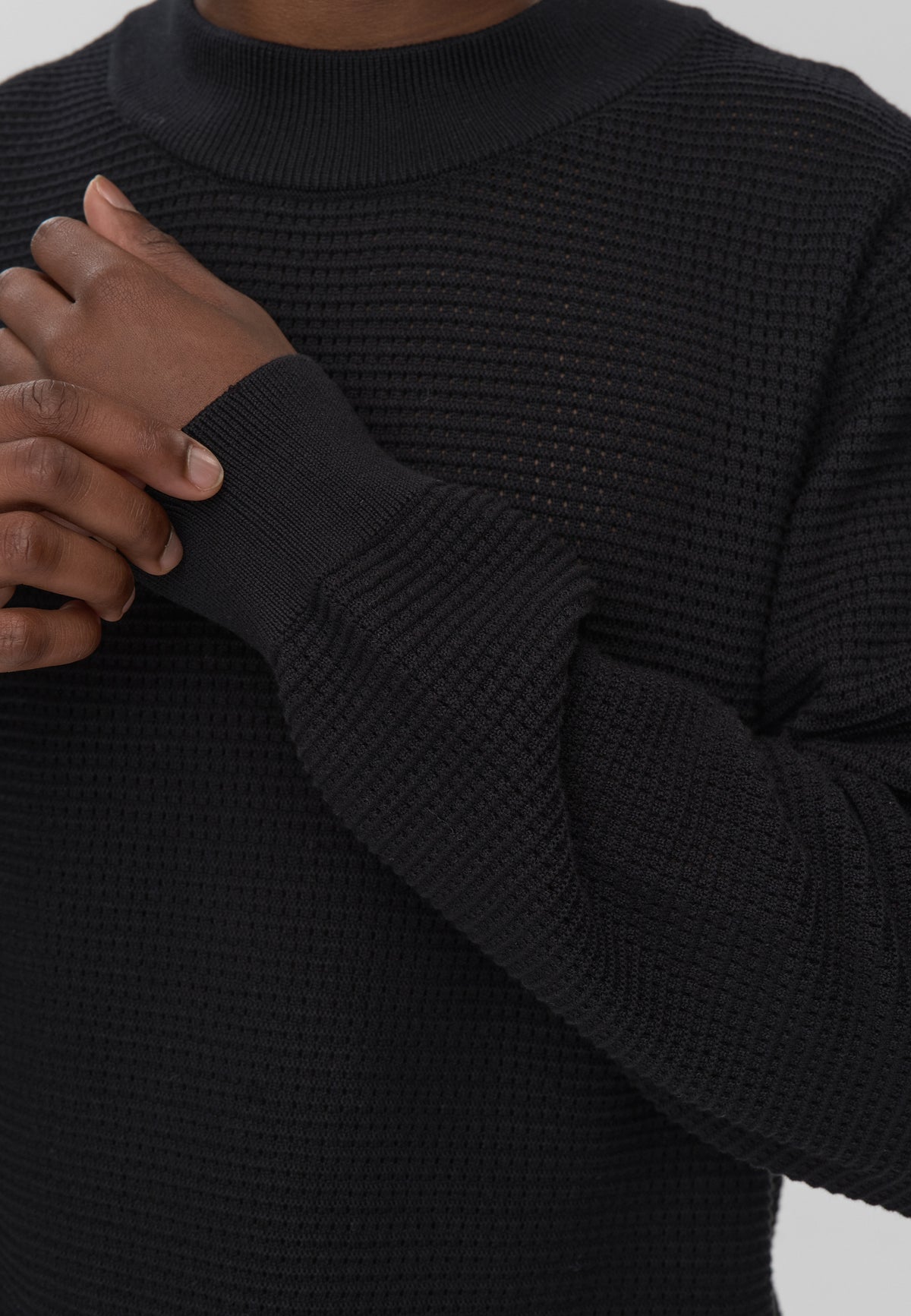minimum male Joshua rlx ls jumper 4177 Jumper 999 Black