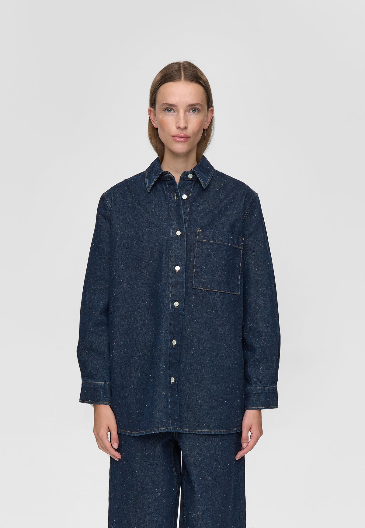 minimum female Layne shirt 4574 Long Sleeved Shirt 3922 Sky Captain