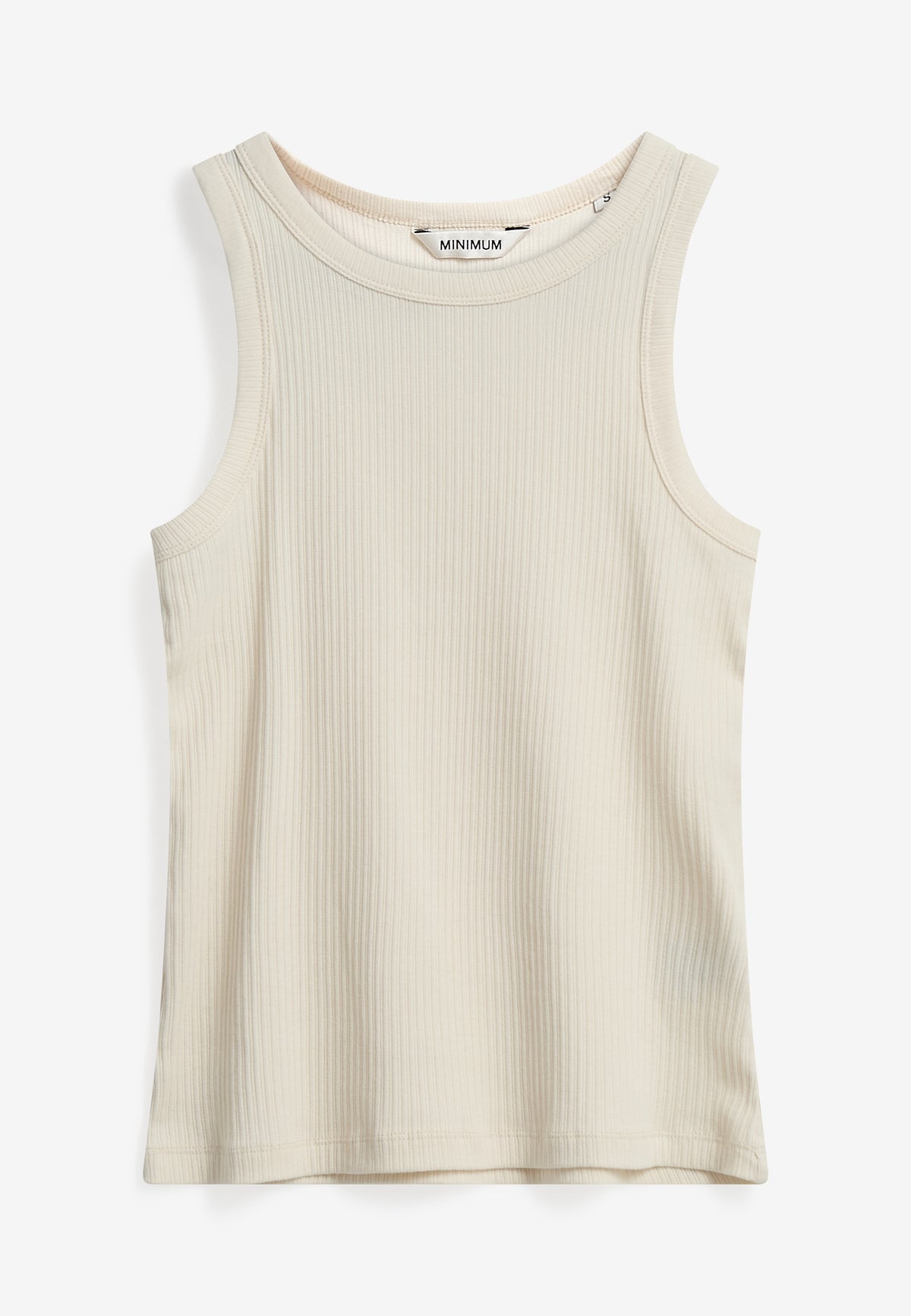 minimum female Lila tank top 4226 GOTS Gilet 0608 Coco Milk