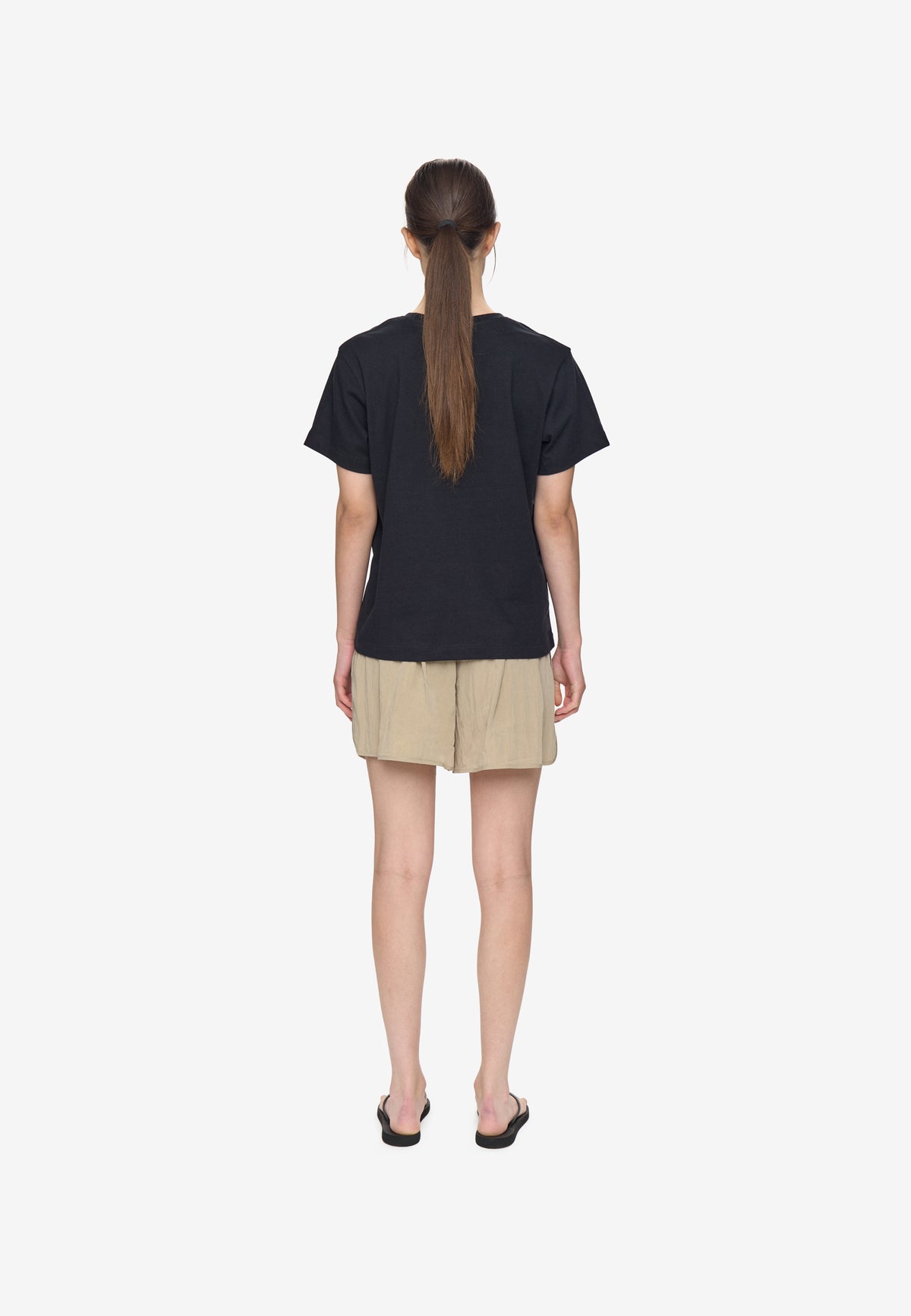minimum female Lilou ss t-shirt G029 GOTS Short Sleeved T-shirt 999 Black