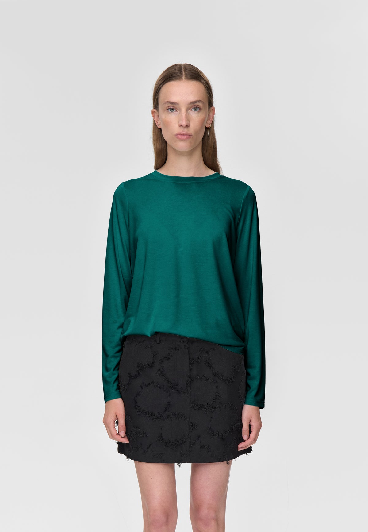 minimum female Margot Tee 0281 Long Sleeved T-shirt 5220 Botanical garden
