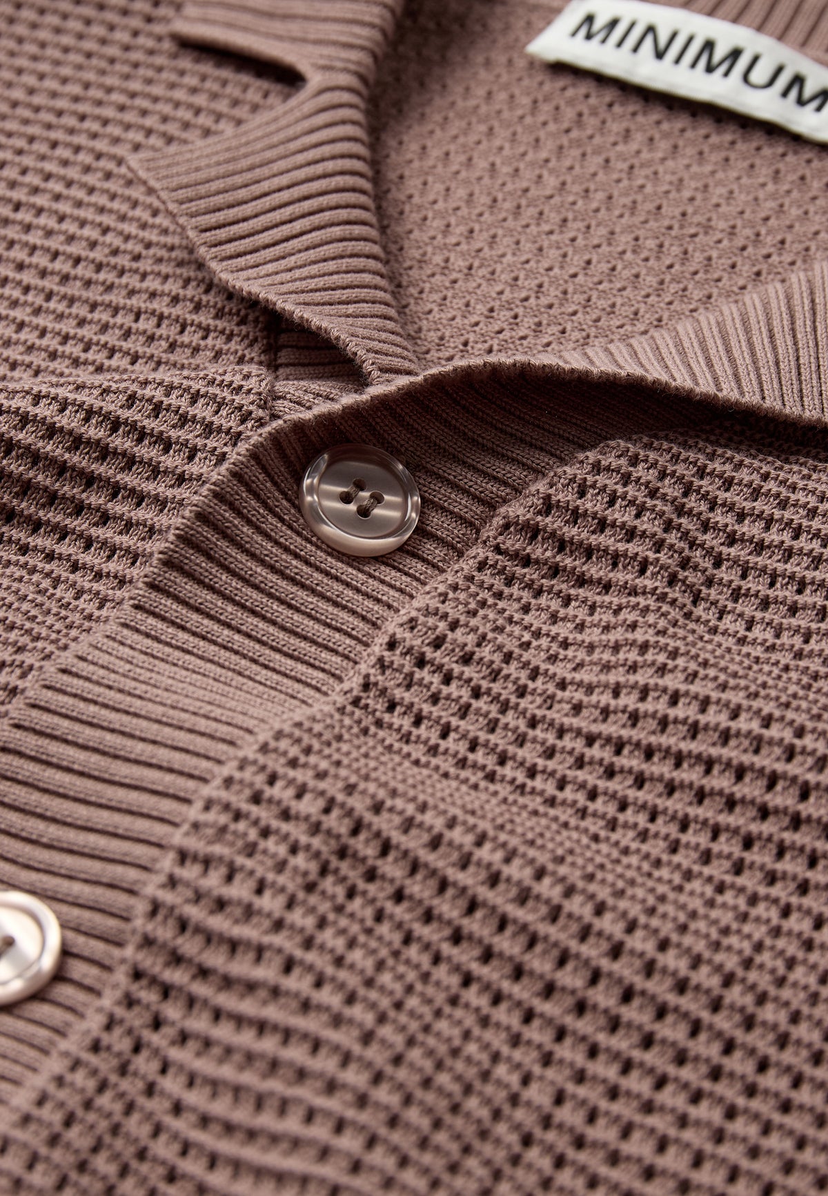 minimum male Mason crochet polo shirt 4177 Polo 1510 Antler