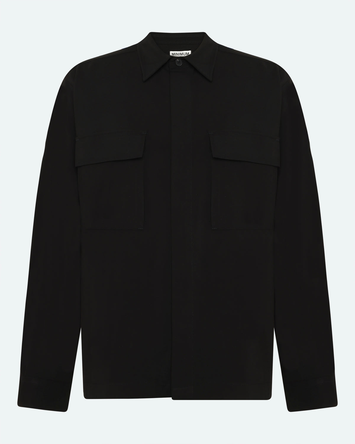 minimum male Maxson shirt 4383 Long Sleeved Shirt 999 Black