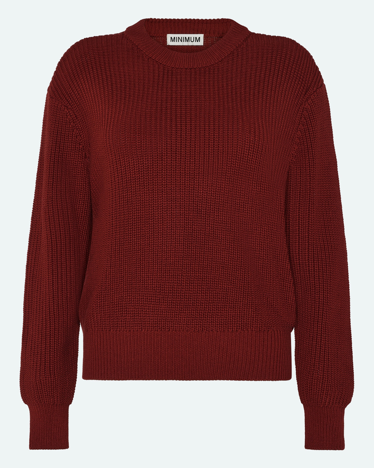 minimum female Mikala jumper G006 GOTS Jumper 1534 Merlot