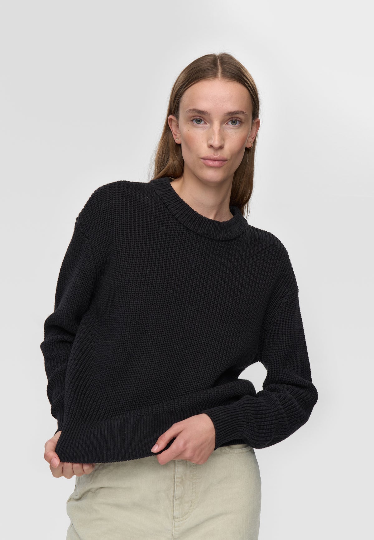 minimum female Mikala jumper G006 GOTS Jumper 999 Black