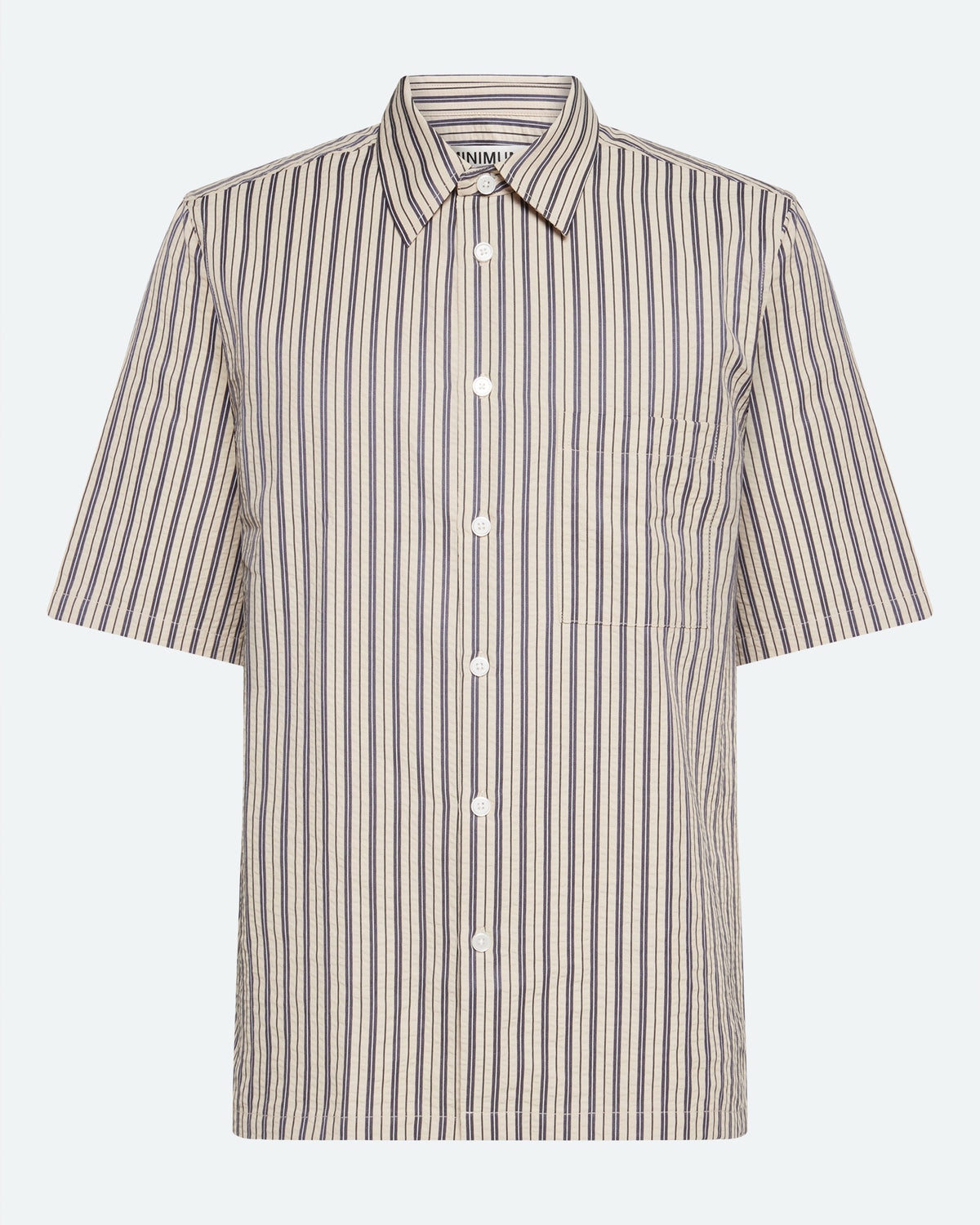 minimum male Nash short sleeved striped shirt 4242 Short Sleeved Shirt 0418 Hay