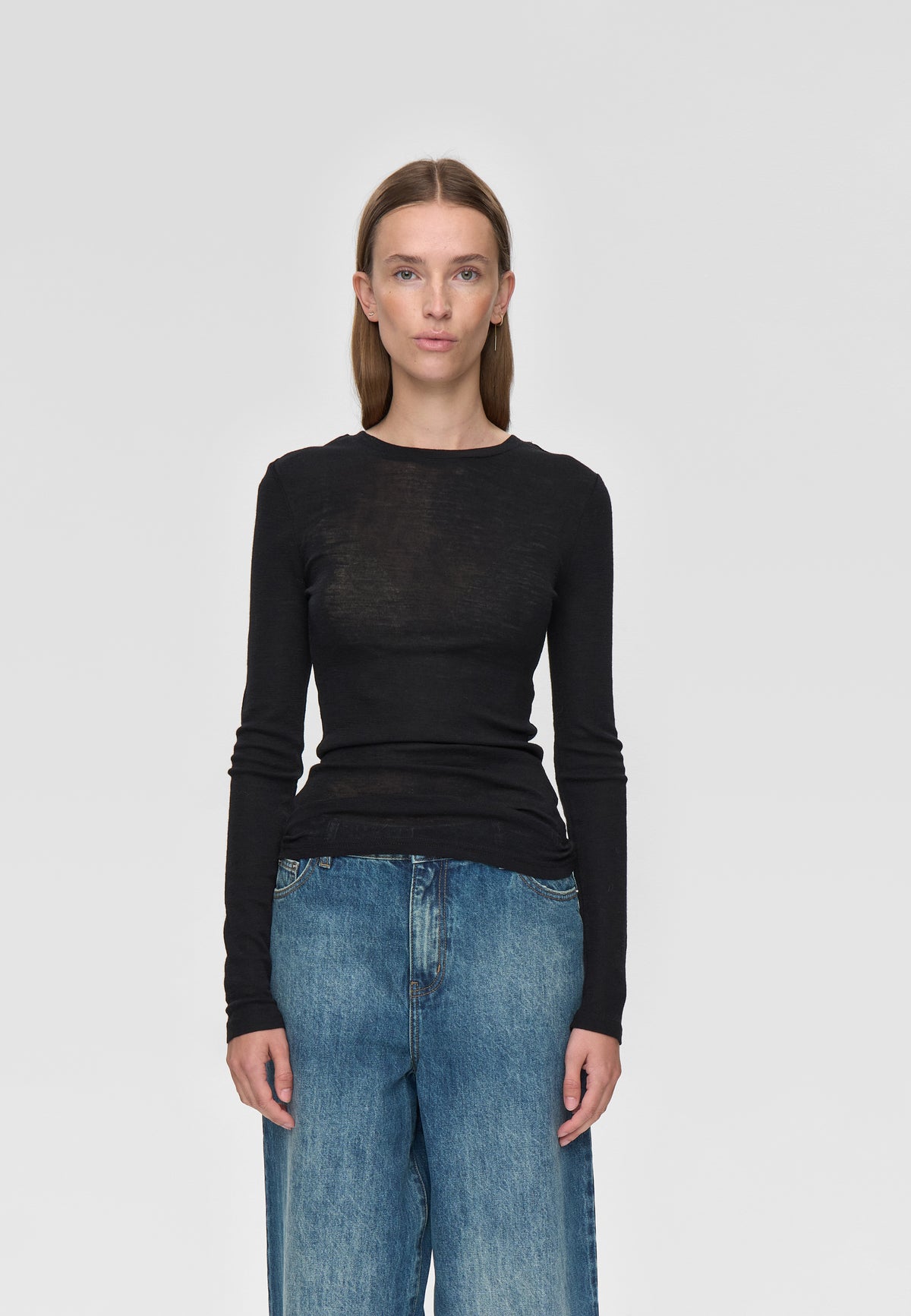 minimum female Natashas long sleeved t-shirt 3736 Jumper 999 Black