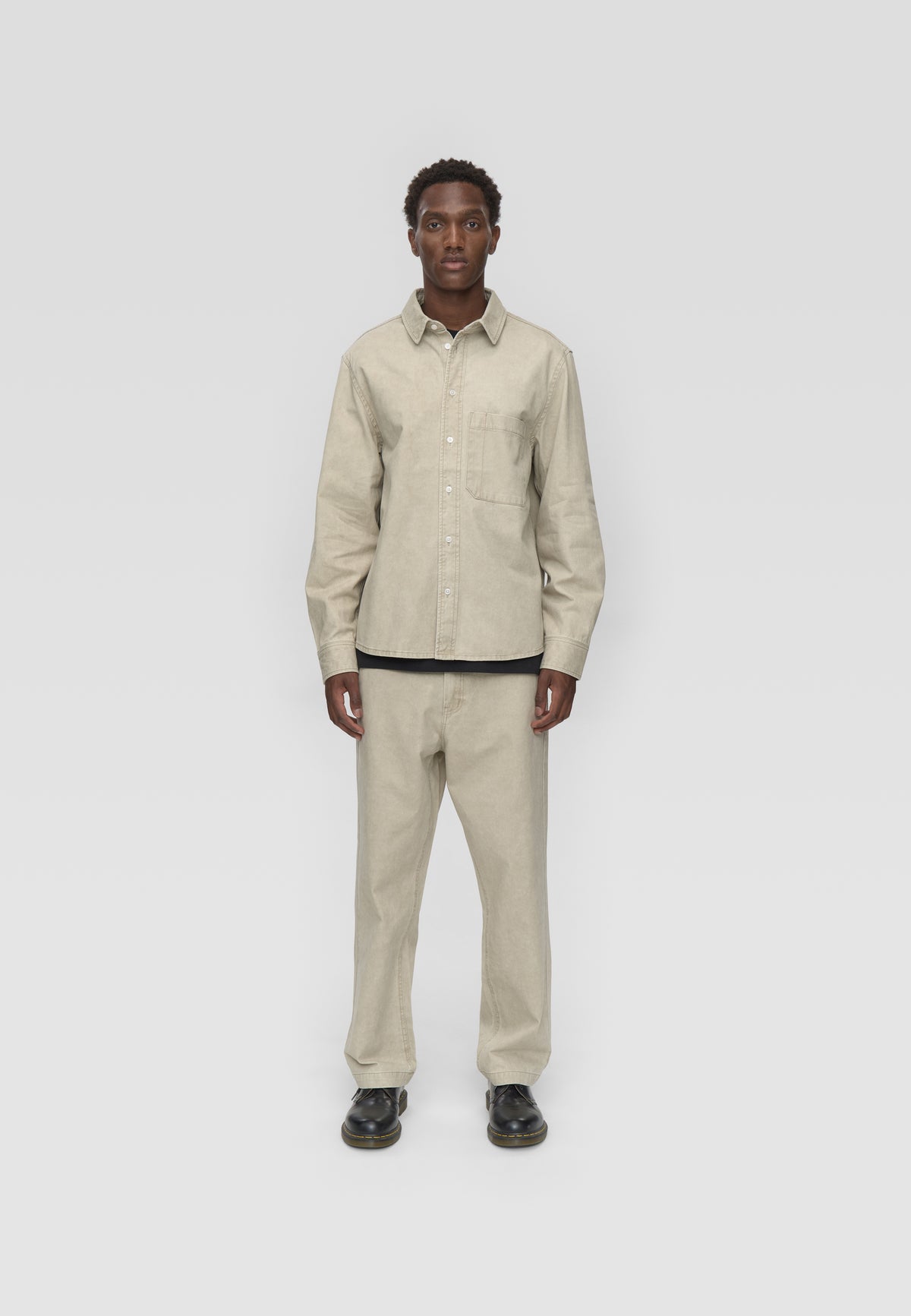 minimum male Pedro rlx ls shirt 4399 Long Sleeved Shirt 1109 Chinchilla