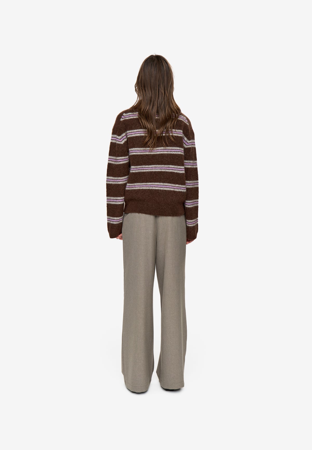 minimum female Ranni ls polo 4594 Jumper 1215 Shaved Chocolate