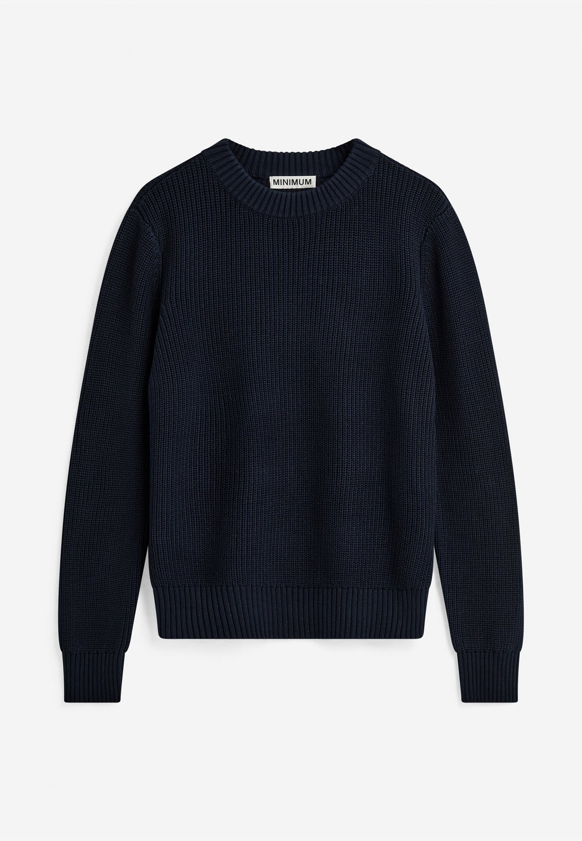 minimum male Rob basic knit sweater G006 GOTS Sweater 3922 Sky Captain