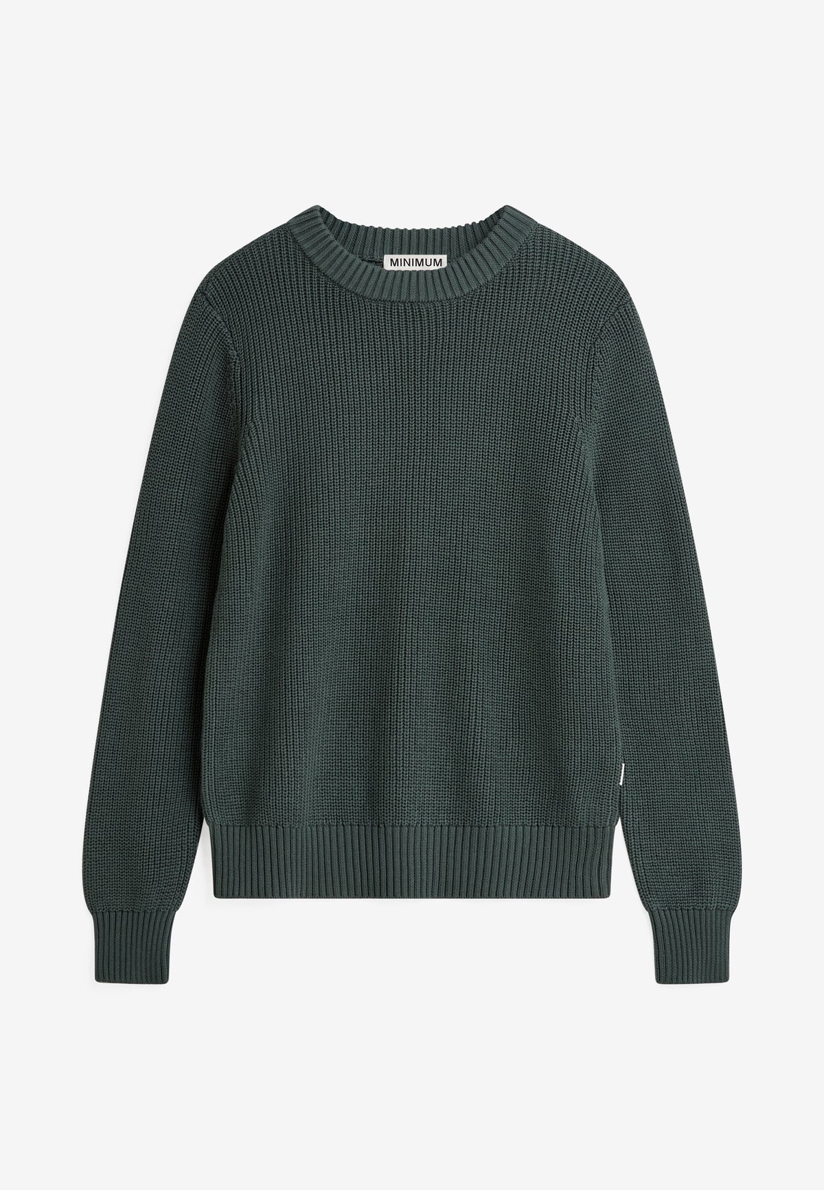 minimum male Rob basic knit sweater G006 GOTS Sweater 5913 Garden Topiary