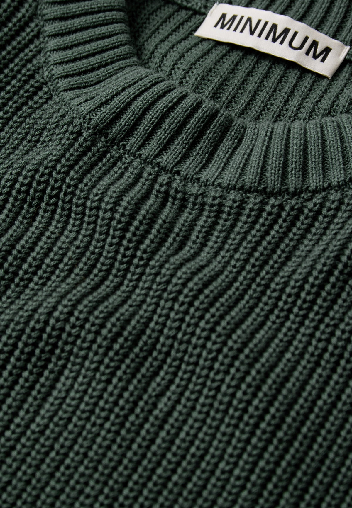 minimum male Rob basic knit sweater G006 GOTS Sweater 5913 Garden Topiary