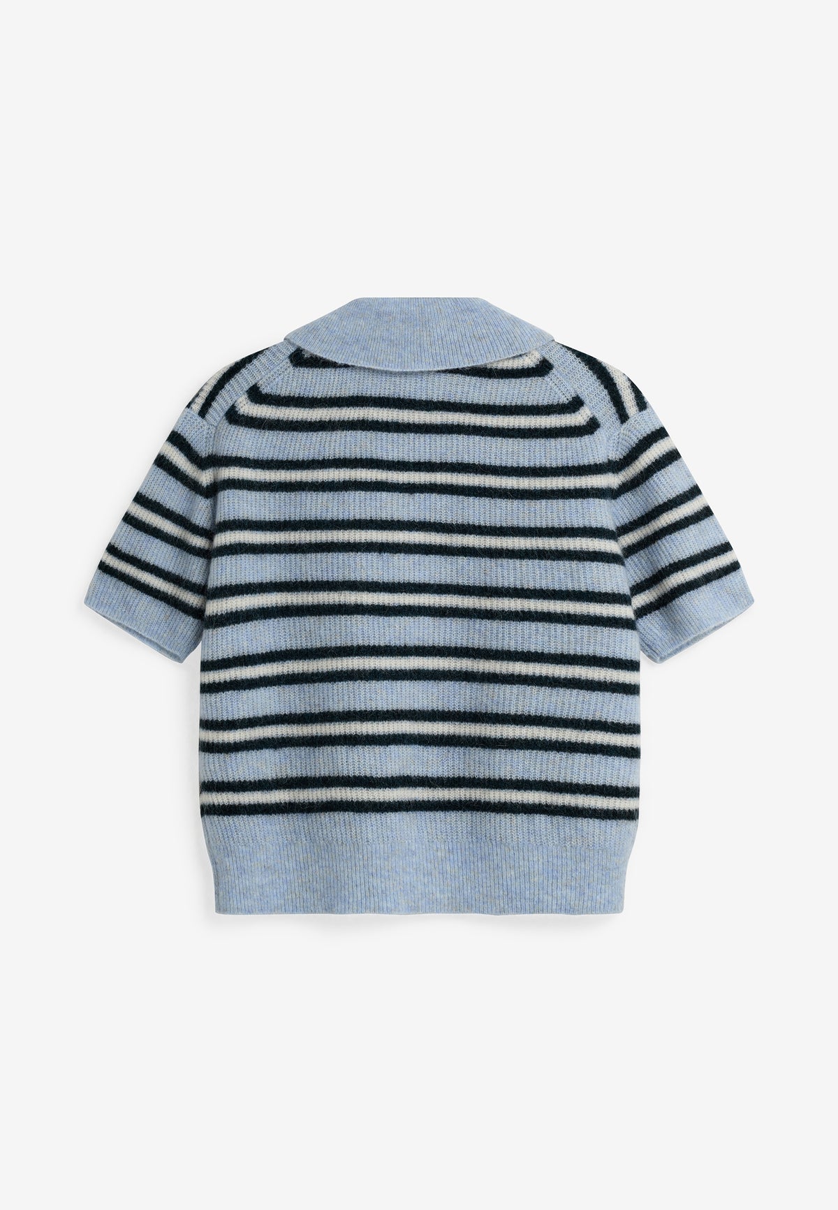minimum female Ruth knit polo 4594 Jumper 4115 Cashmere Blue