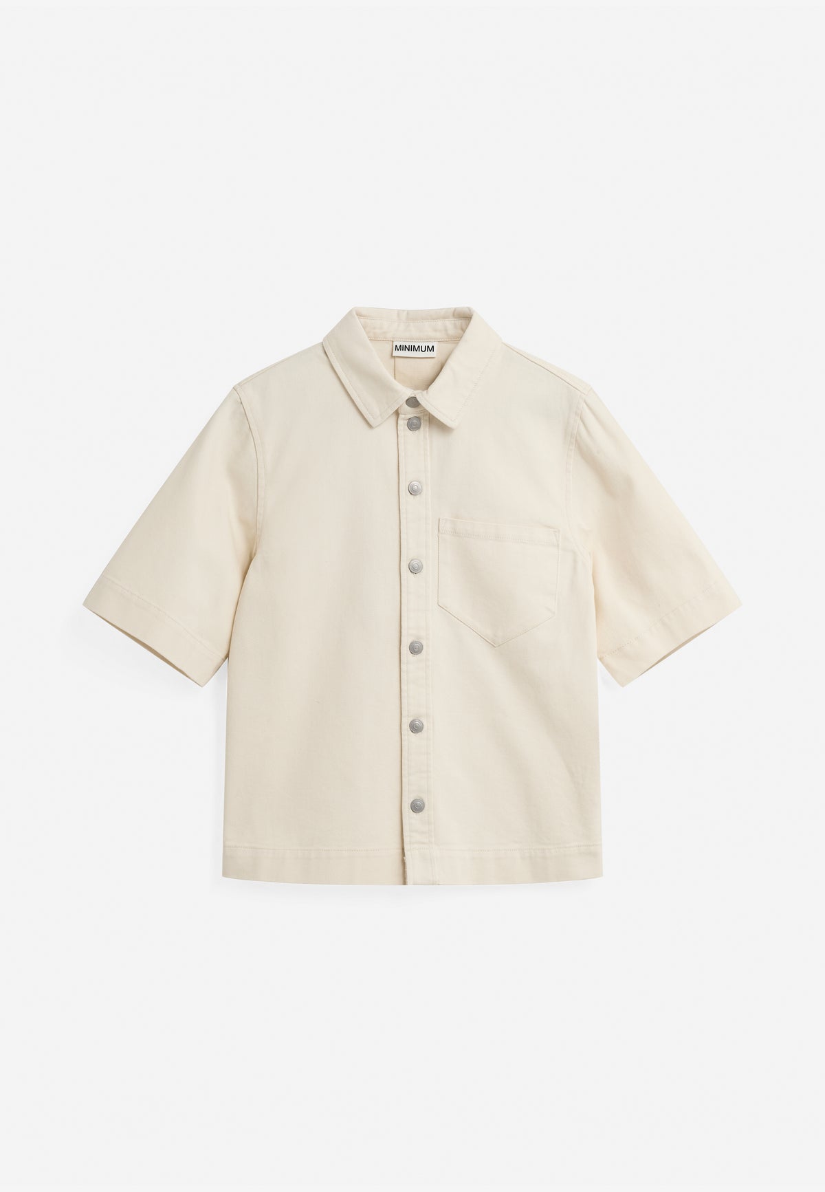 minimum female Vida ss shirt 4579 Short Sleeved Shirt 0701 Whisper white