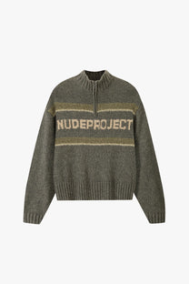 Soho Quarter-Zip Knit Sweater