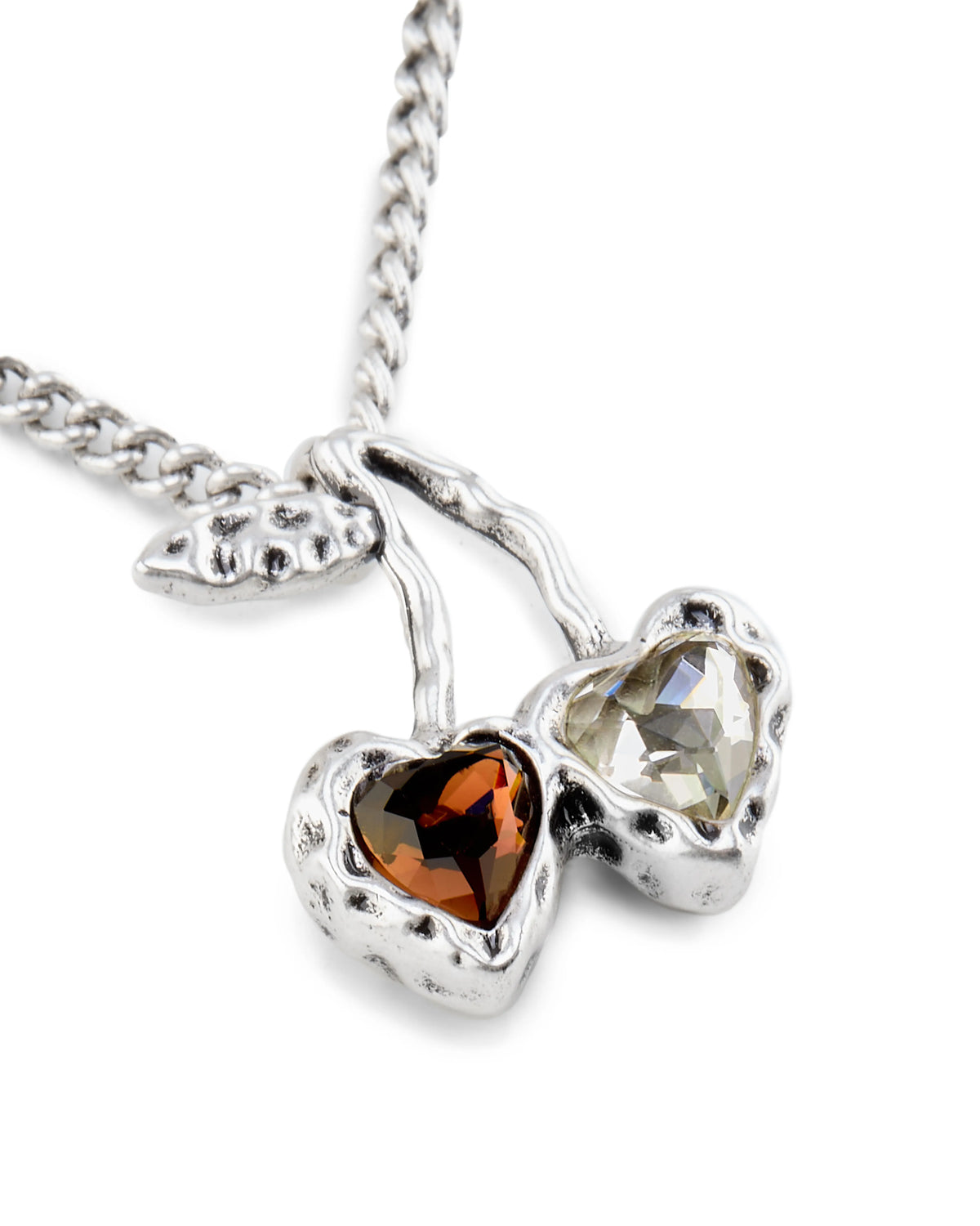 Hearts Necklace Silver
