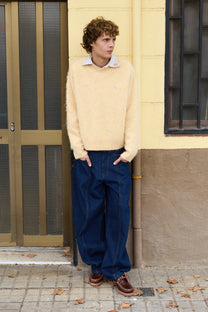 Alpaca Knit Sweater Yellow