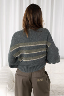 Soho Quarter-Zip Knit Sweater