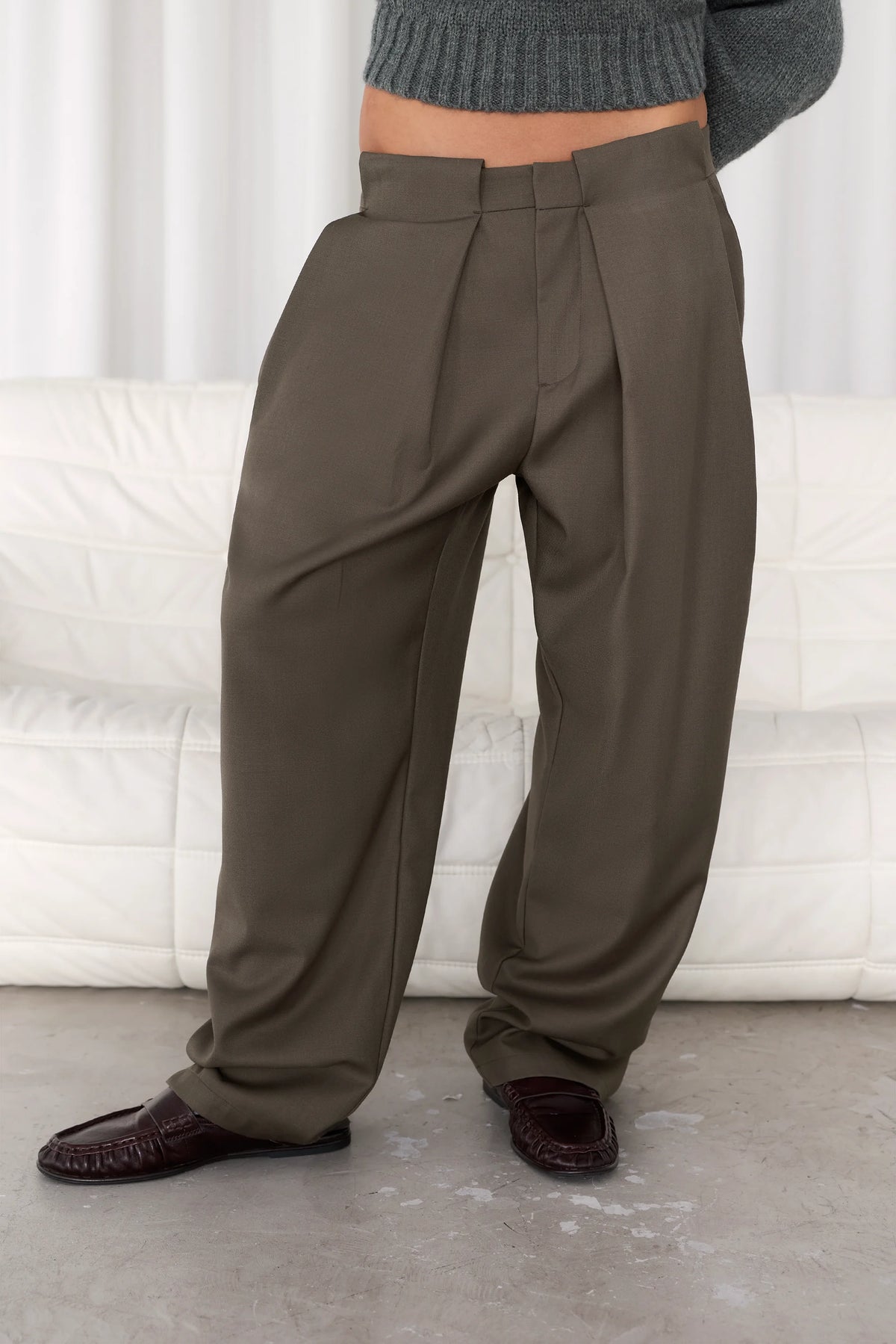 Louvre Tailoring Pants Brown