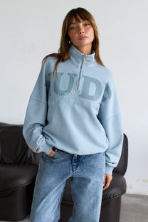 Daegu Quarter-Zip Baby Blue