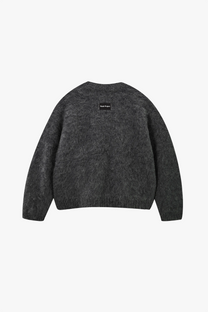 Alpaca Knit Sweater Grey