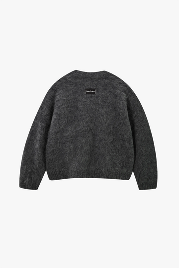 Alpaca Knit Sweater Grey