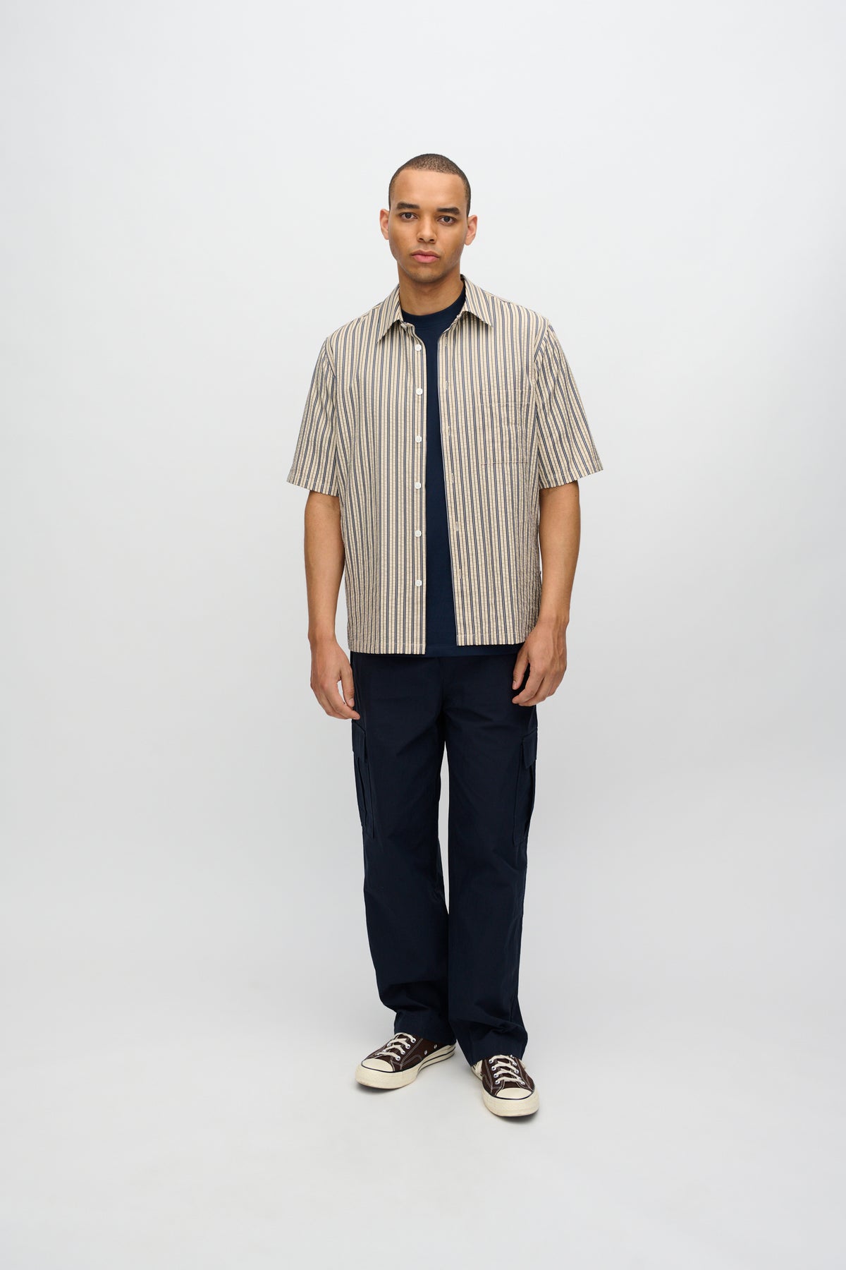 minimum male Aarhus short sleeved t-shirt G029 GOTS Short Sleeved T-shirt 687 Navy Blazer