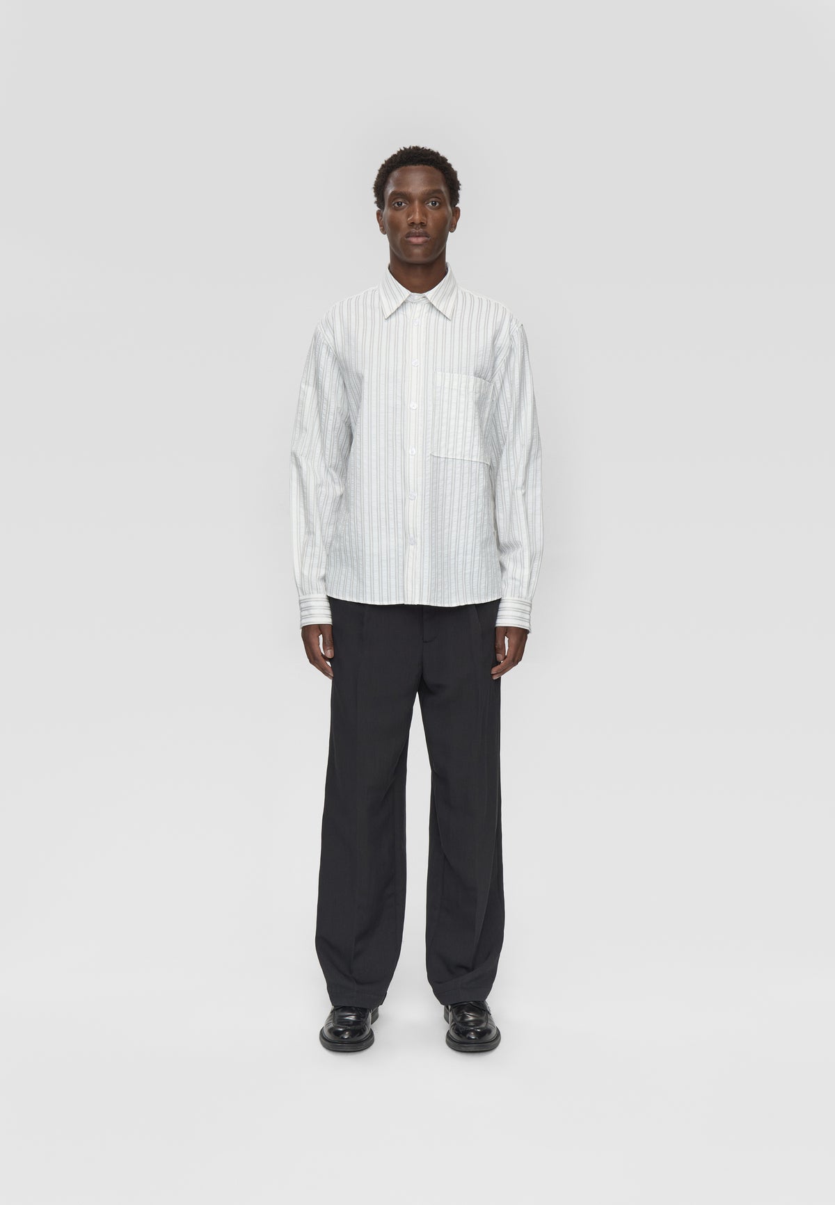 minimum male Ace rlx ls striped shirt 4603 Long Sleeved Shirt 0608 Coco Milk