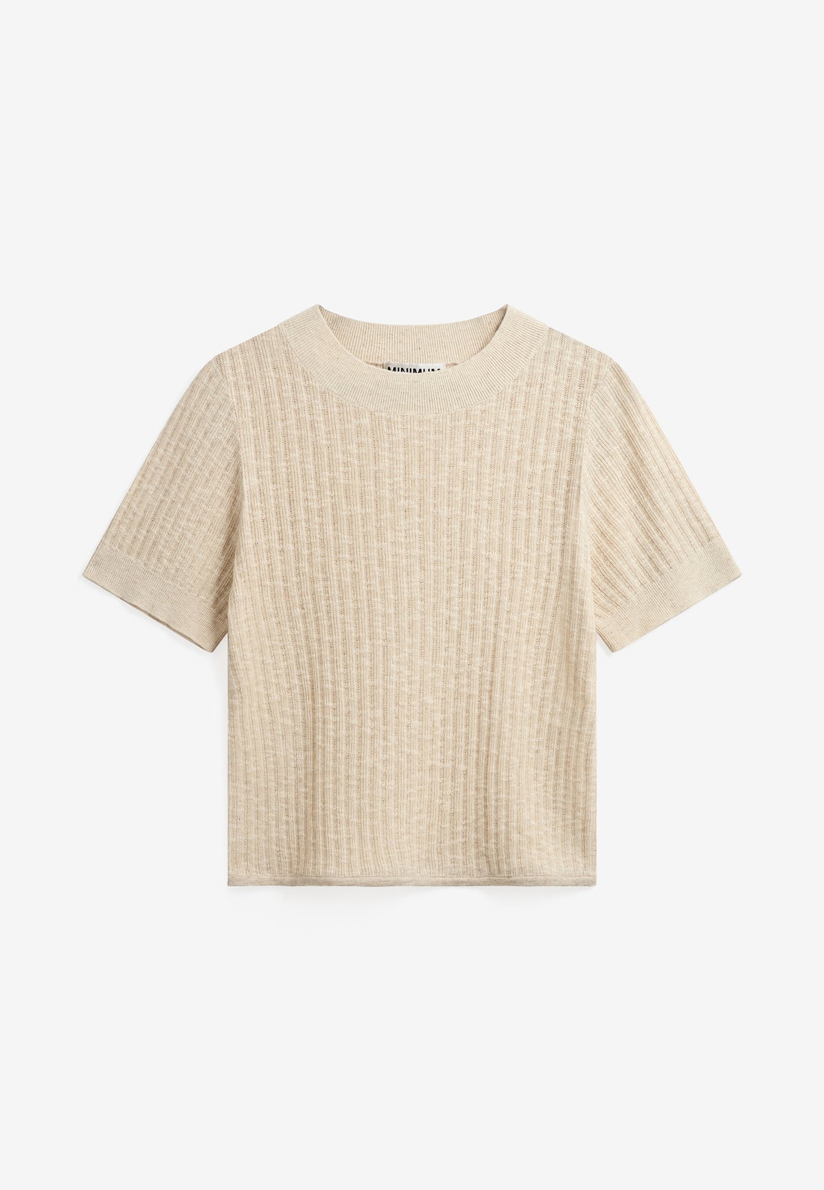 minimum female Aldina ss jumper 4746 Top 1105 Brown Rice