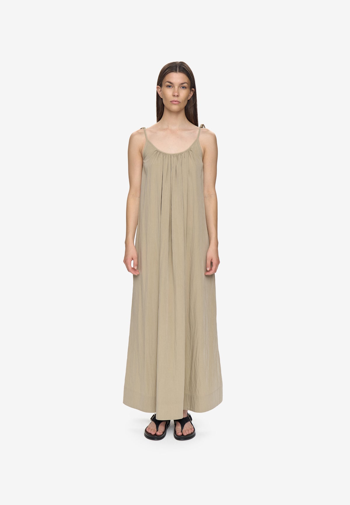 minimum female Ania long dress 4692 Maxi Dress 0518 Gray Green