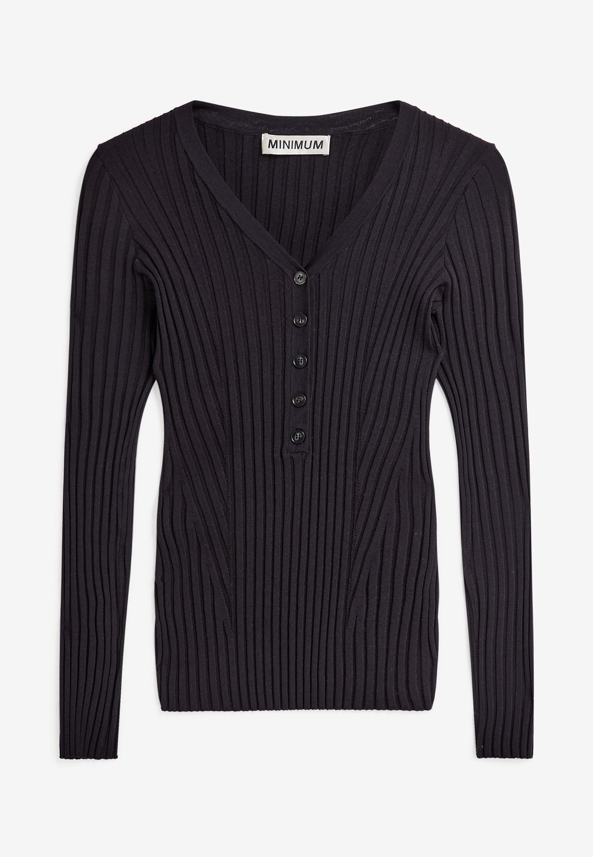 minimum female Annadel v-n jumper 4888 Jumper 999 Black