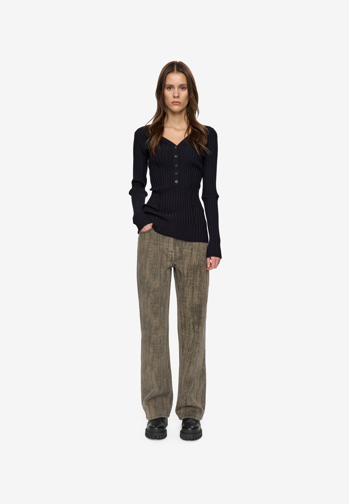 minimum female Annadel v-n jumper 4888 Jumper 999 Black
