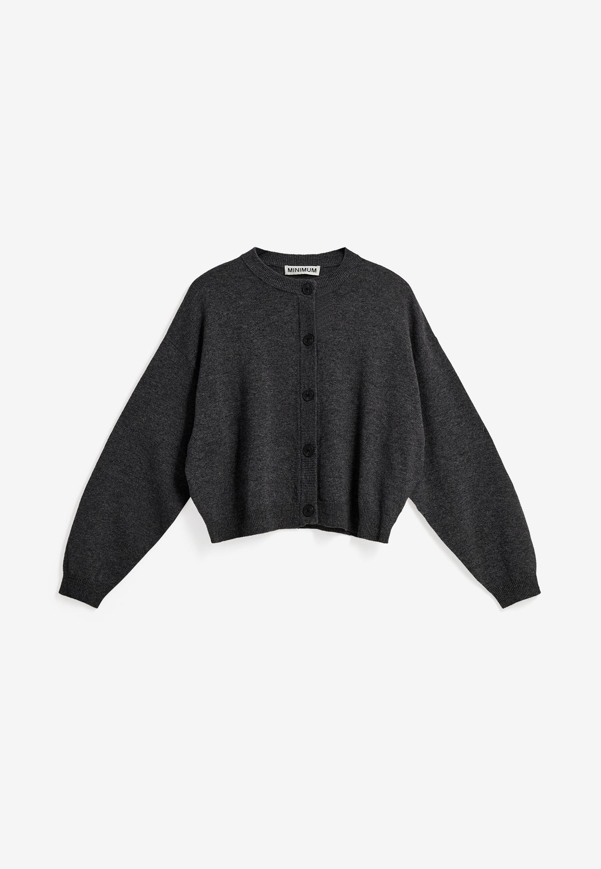 minimum female Assiana cardigan 3801 Jumper 960M Grey Melange