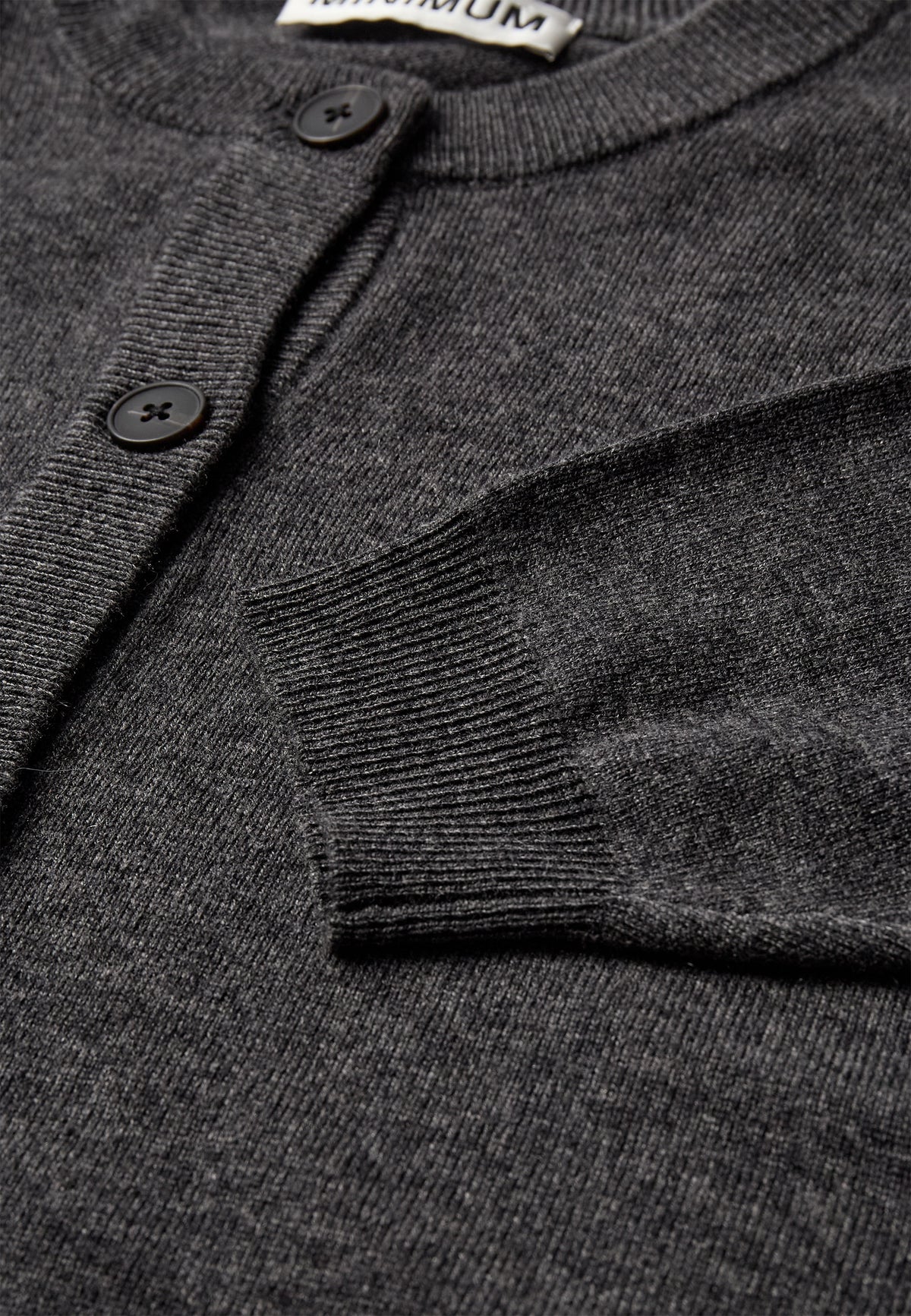 minimum female Assiana cardigan 3801 Jumper 960M Grey Melange