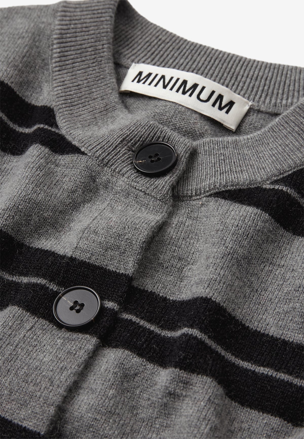 minimum female Assiana cardigan 4767 Jumper 960M Grey Melange