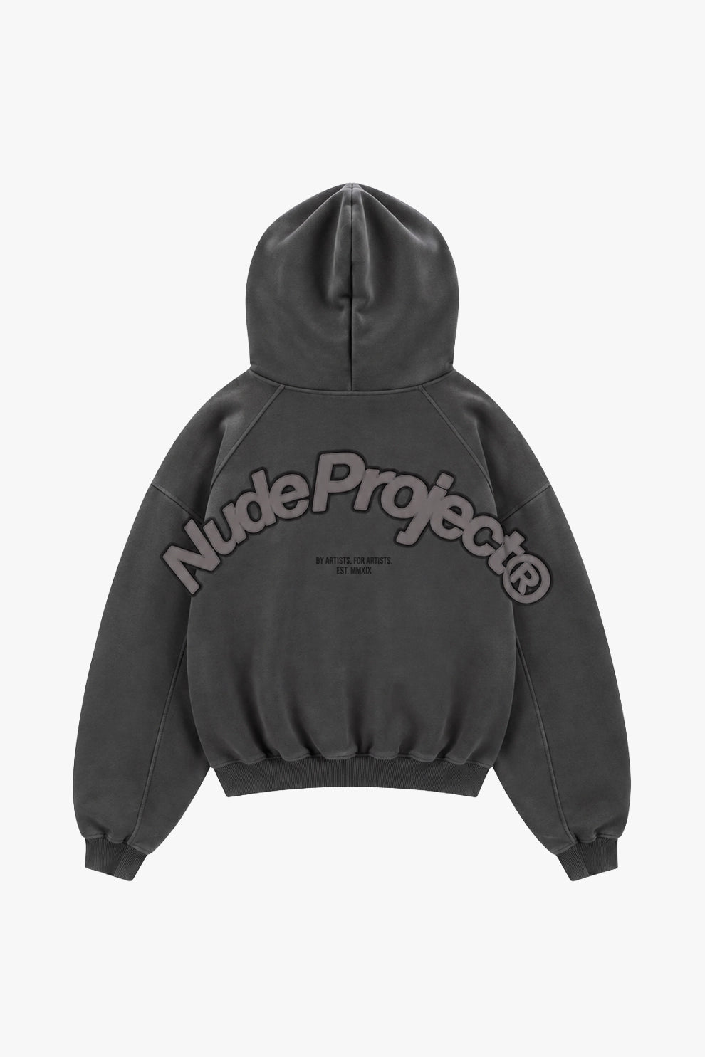 Beast Zip-Up Hoodie Ash