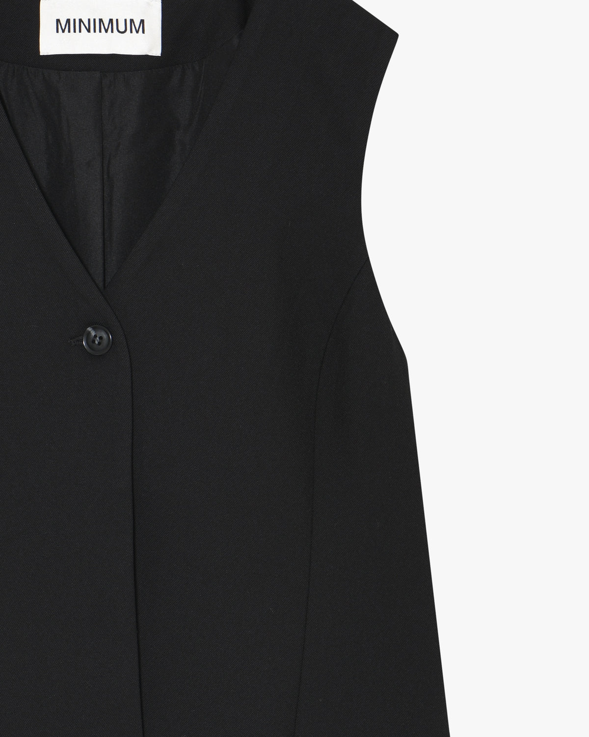 minimum female Davida vest 4527 Waistcoat 999 Black