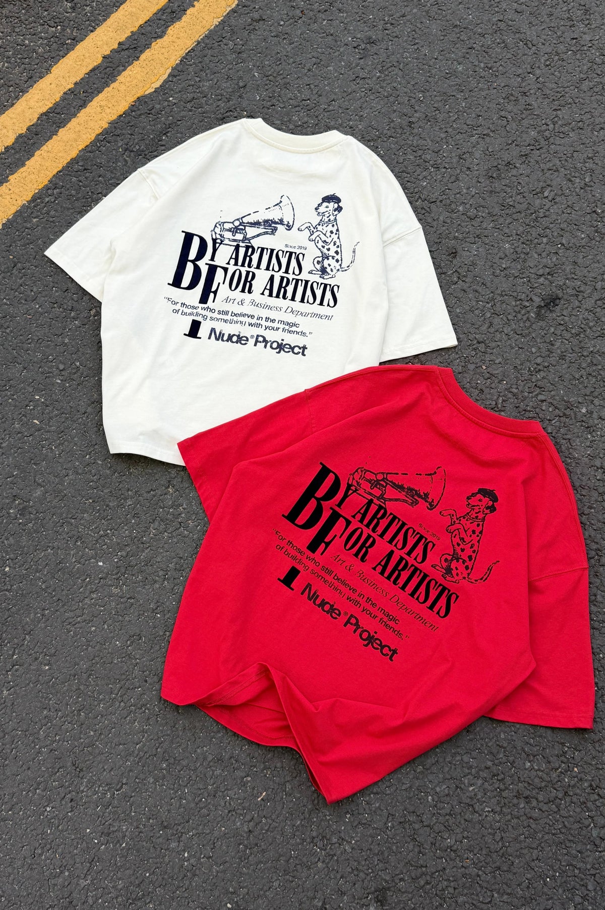 Art & Business Tee Ivory