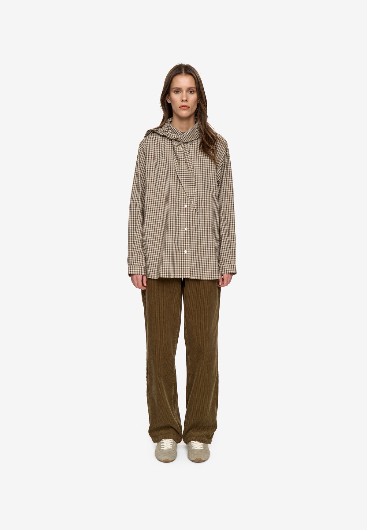 minimum female Harper shirt 4884 Long Sleeved Shirt 0617 Teak