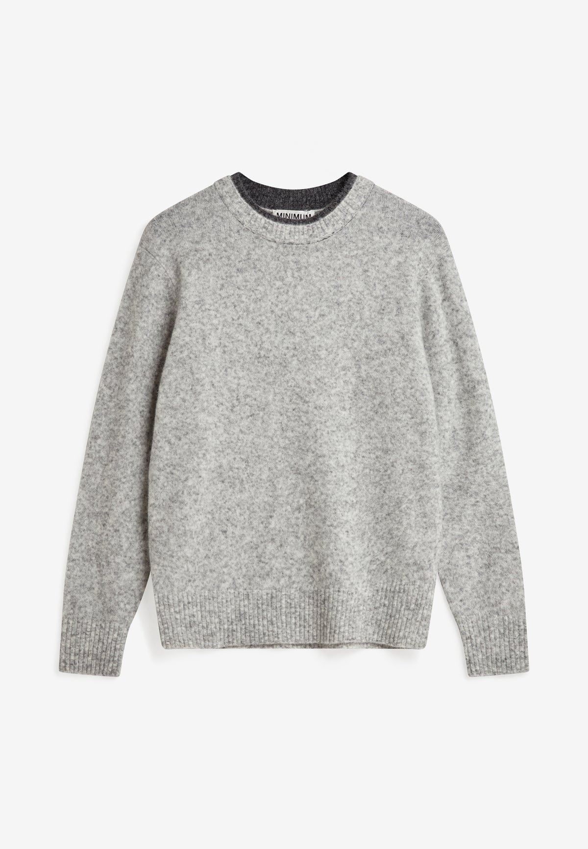 minimum male Henry sweater 4782 Jumper 4705 Gray Illusions