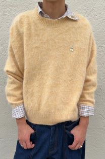 Alpaca Knit Sweater Yellow