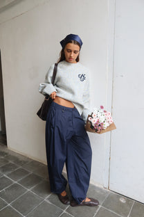 Le Marais Knit Sweater Grey Melange